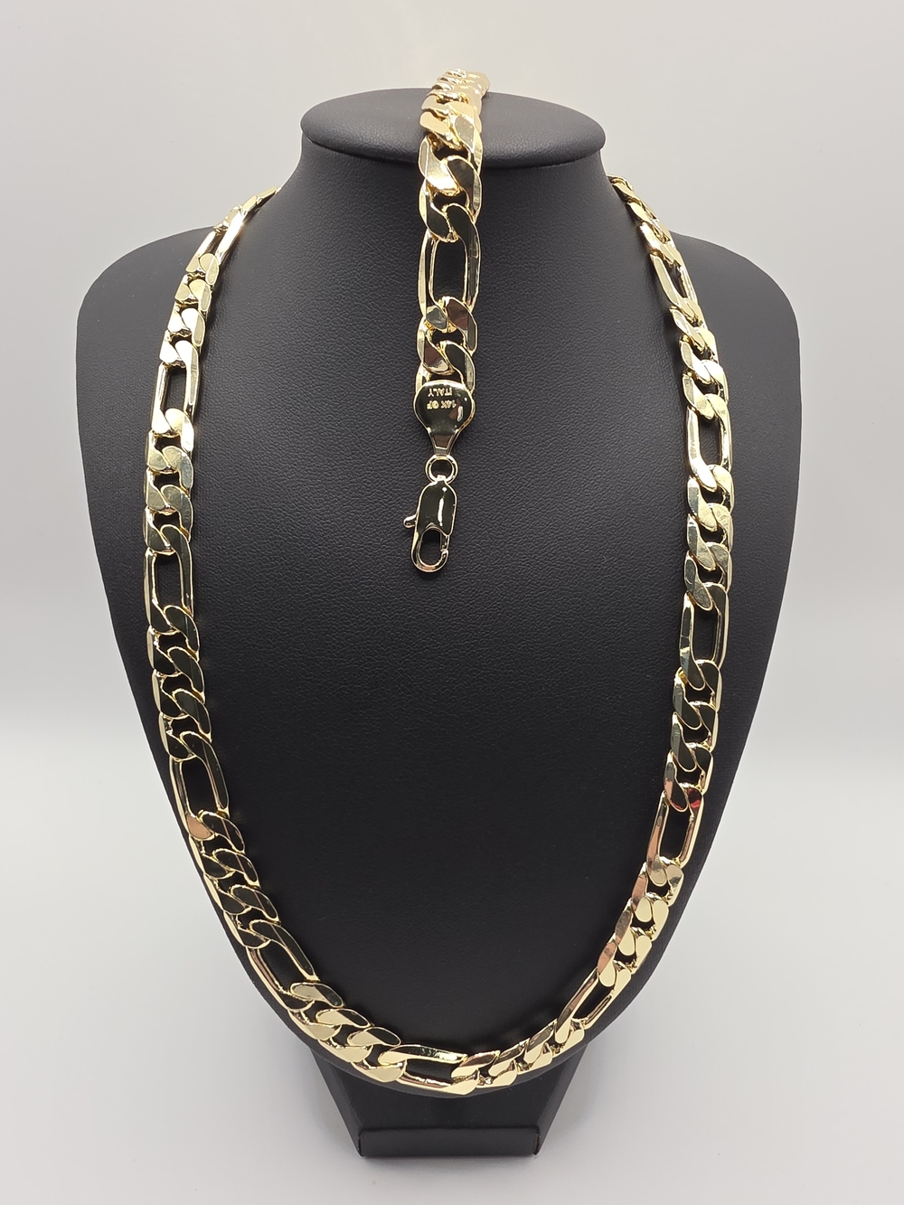 Classic 14k Gold Filled Figaro Chain Necklace and Bracelet Set